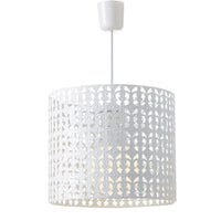 Lámpara de techo de metal blanca