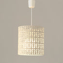 Lámpara de techo de metal beige