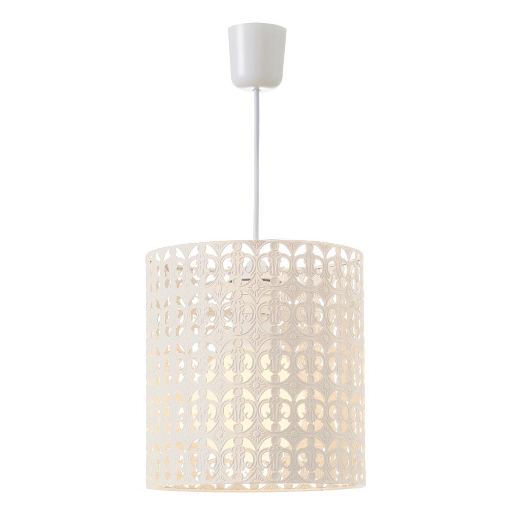 Lámpara de techo de metal beige