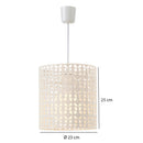 Lámpara de techo de metal beige