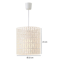 Lámpara de techo de metal beige