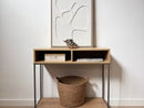 Consola auxiliar Urban color natural de 80x30x75 cm